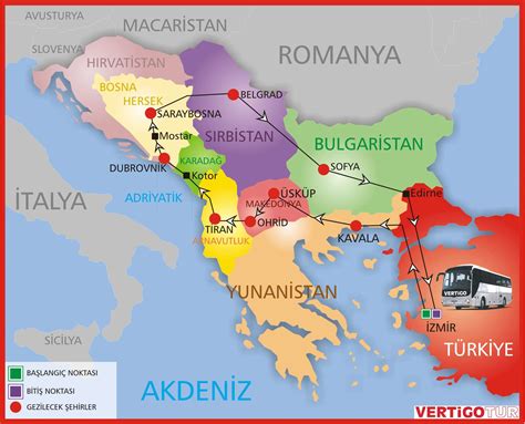 Balkan ülkeleri turu